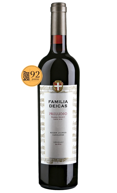 Vinho Familia Deicas Tinto Seco Uruguai Preludio Barrel Select Blend 750ml