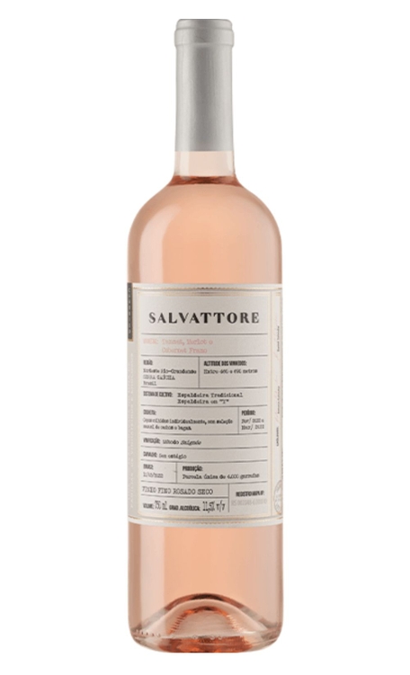 Vinho Salvattore Rosé Seco Brasil Clássico Cabernet Franc, Merlot, Tannat 750ml