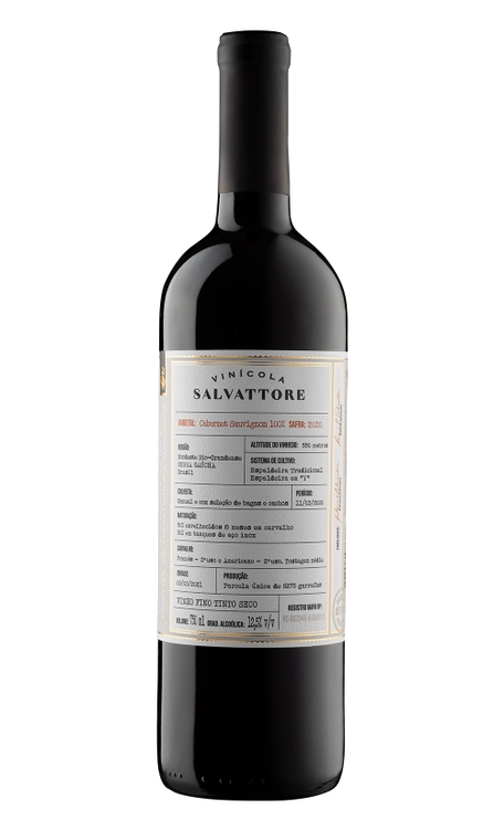 Vinho Salvattore Tinto Seco Brasil Cabernet Sauvignon 750ml