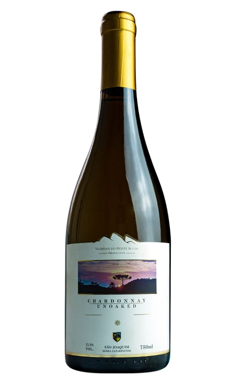 Vinho Monte Agudo Branco Seco Brasil Unoaked Chardonnay 750ml