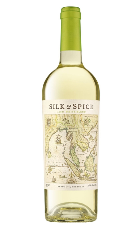 Vinho Silk & Spice Branco Seco Portugal Alvarinho, Arinto, Bical 750ml