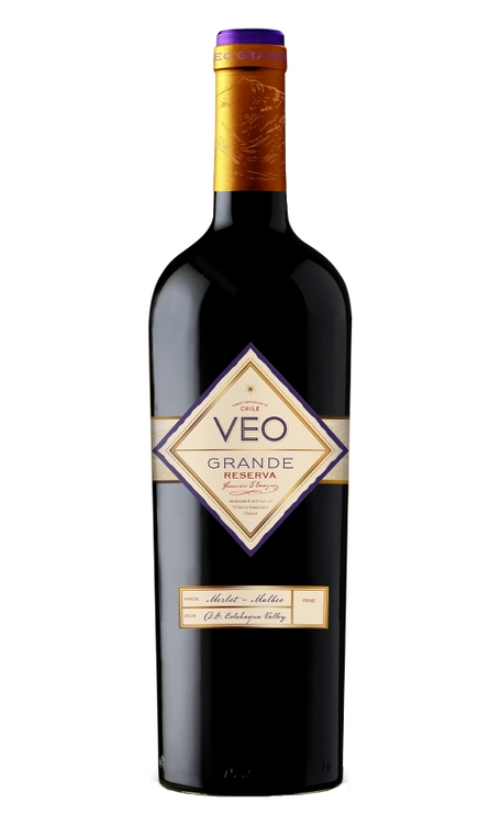 Vinho Errazuriz Tinto Seco Chile Veo Grande Reserva Malbec, Merlot 750ml