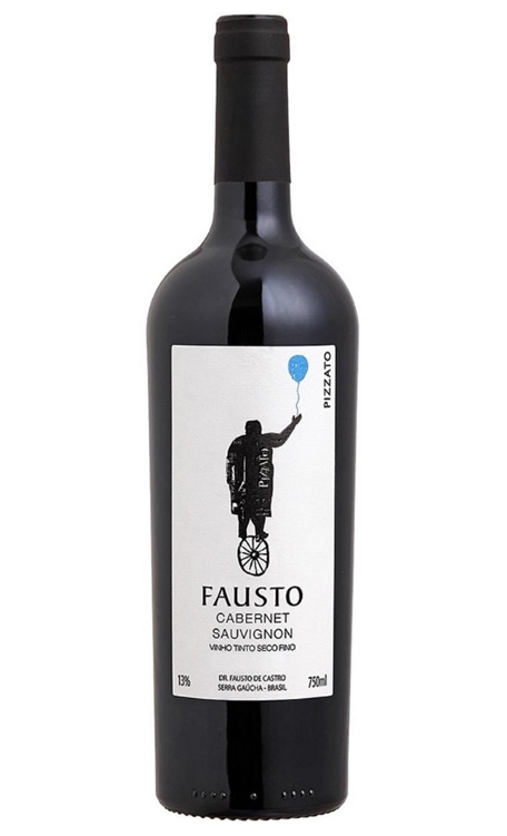 Vinho Pizzato Tinto Seco Brasil Fausto Cabernet Sauvignon 750ml