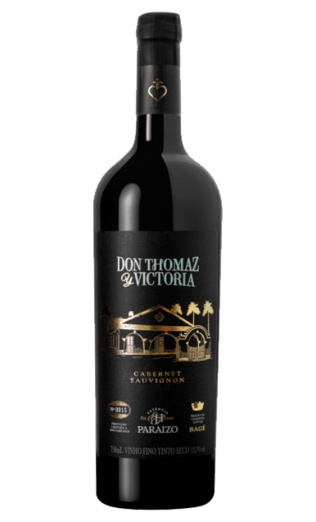 Vinho Estância Paraizo Tinto Seco Brasil Don Thomaz Y Victoria Cabernet Sauvignon 750ml