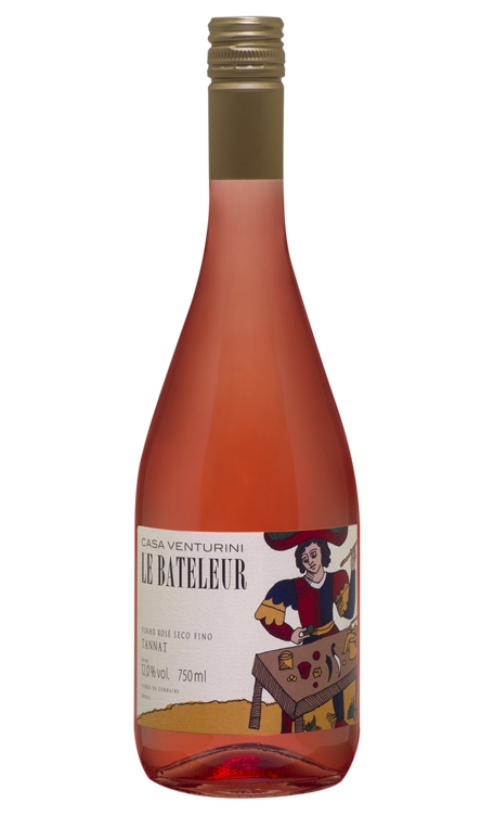 Vinho Casa Venturini Rosé Seco Brasil Le Bateleur Tannat 750ml