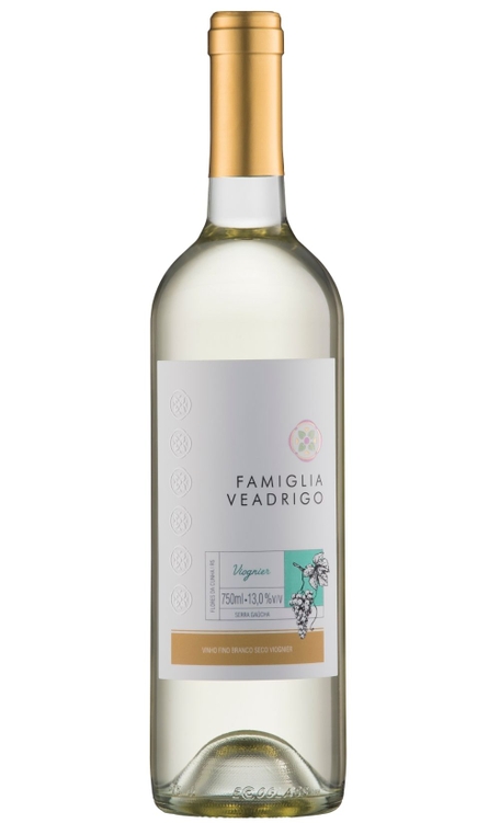 Vinho Famiglia Veadrigo Branco Seco Brasil Viognier 750ml