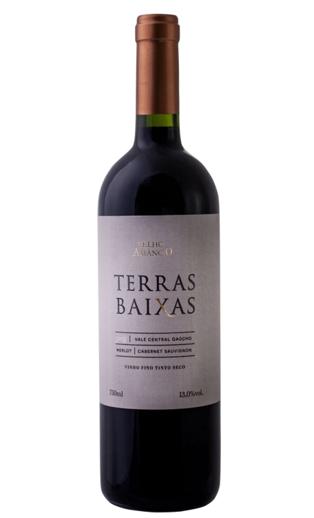 Vinho Velho Amâncio Tinto Seco Brasil Terras Baixas Cabernet Sauvignon, Merlot 750ml