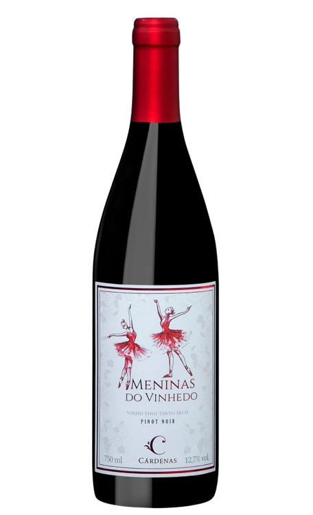 Vinho Cárdenas Tinto Seco Brasil Meninas do Vinhedo Pinot Noir 750ml