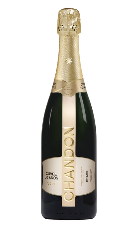 Espumante Chandon Branco Extra Brut Brasil Cuvée 50 Anos Chardonnay, Pinot Noir, Riesling 750ml