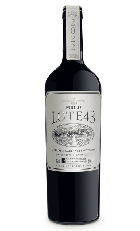 Vinho Miolo Tinto Seco Brasil Lote 43 Cabernet Sauvignon, Merlot 2022 750ml