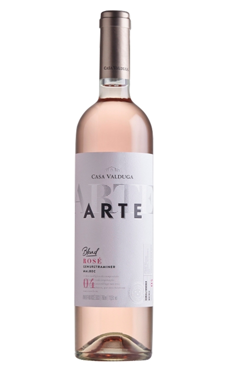 Vinho Casa Valduga Rosé Seco Brasil Arte Blend 04 Gewurztraminer, Malbec 750ml