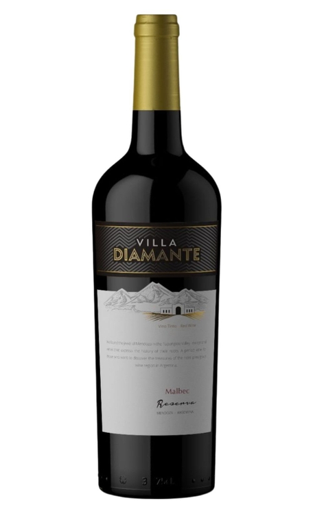Vinho Villa Diamante Tinto Seco Argentina Reserva Malbec 750ml