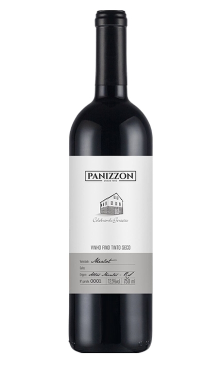 Vinho Vinícola Panizzon Tinto Seco Brasil Merlot 750ml