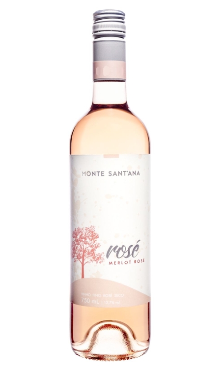 Vinho Monte Santana Rosé Seco Brasil Merlot 750ml