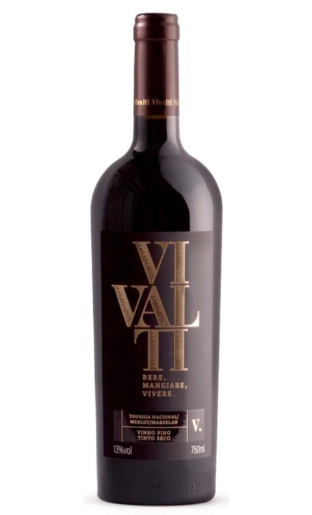 Vinho Vivalti Tinto Seco Brasil Marselan, Merlot, Touriga Nacional 750ml