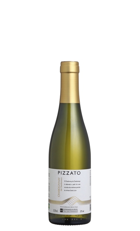 Vinho Pizzato Branco Seco Brasil Chardonnay 375ml