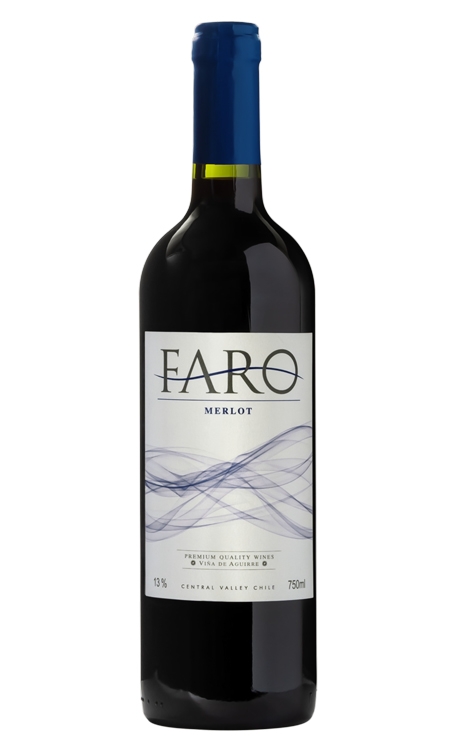 Vinho Viña de Aguirre Tinto Seco Chile Faro Merlot 750ml
