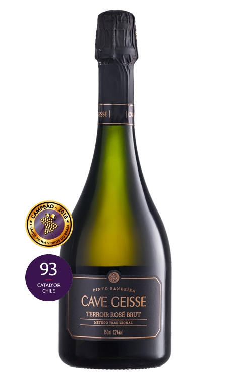 Espumante Vinícola Família Geisse Rosé Brut Brasil Cave Geisse Terroir Pinot Noir 750ml