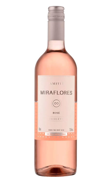 Vinho Amitié Rosé Seco Chile Miraflores Reserva Carménère 750ml