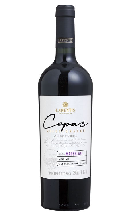 Vinho Larentis Tinto Seco Brasil Cepas Seleccionada Marselan 750ml