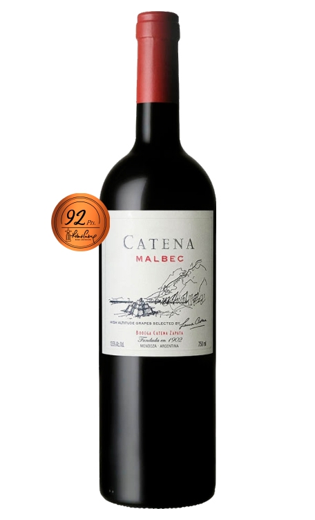 Vinho Catena Zapata Tinto Seco Argentina Rótulo Branco Malbec 750ml