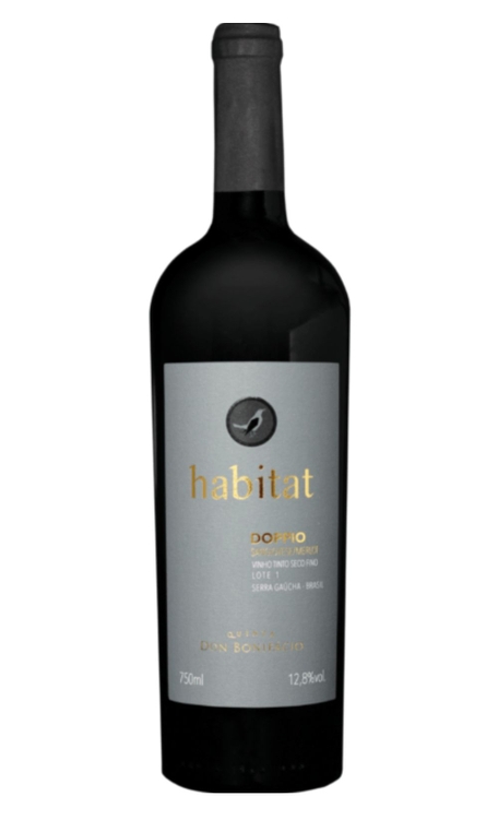 Vinho Quinta Don Bonifácio Tinto Seco Brasil Habitat Doppio Merlot, Sangiovese 750ml