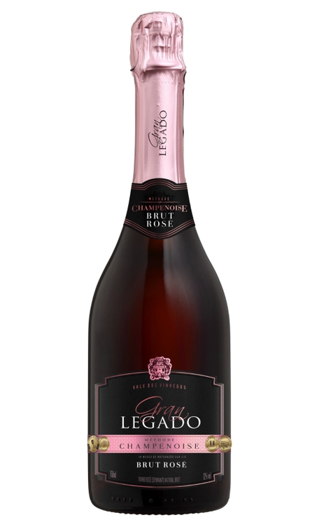 Espumante Gran Legado Rosé Brut Brasil Champenoise Pinot Noir 750ml