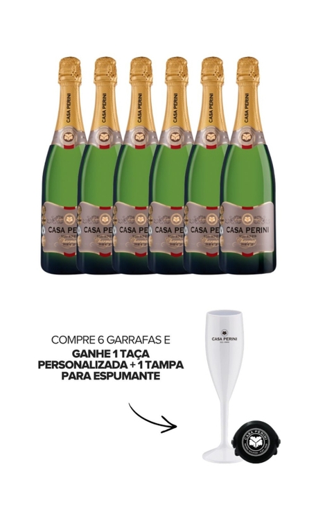 Espumante Casa Perini Branco Brut Brasil Charmat Blend 750ml