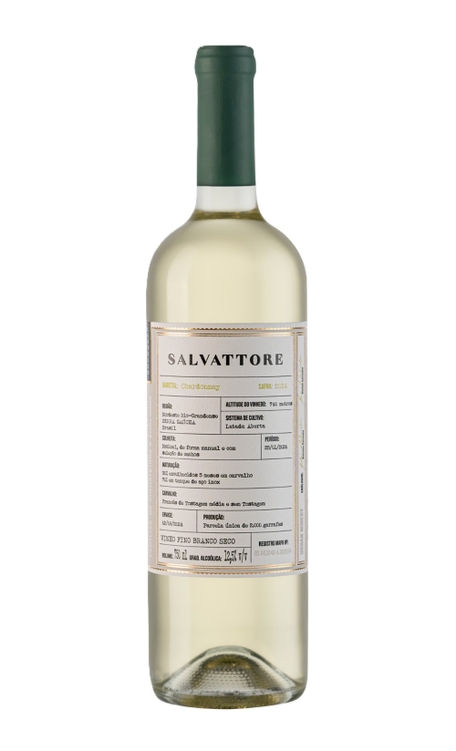 Vinho Salvattore Branco Seco Brasil Clássico Chardonnay 750ml