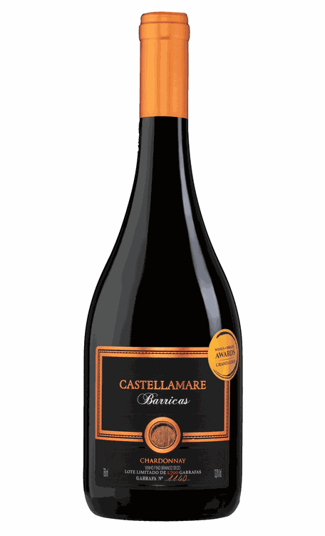 Vinho Castellamare Branco Seco Brasil Barricas Chardonnay 750ml