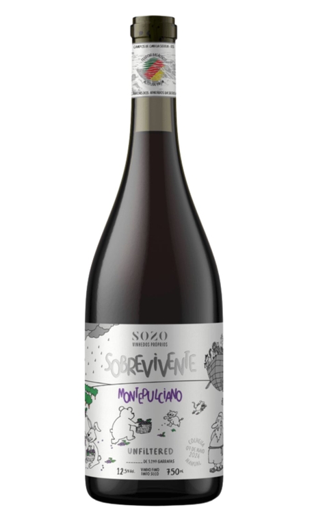 Vinho Sozo Tinto Seco Brasil Montepulciano 750ml