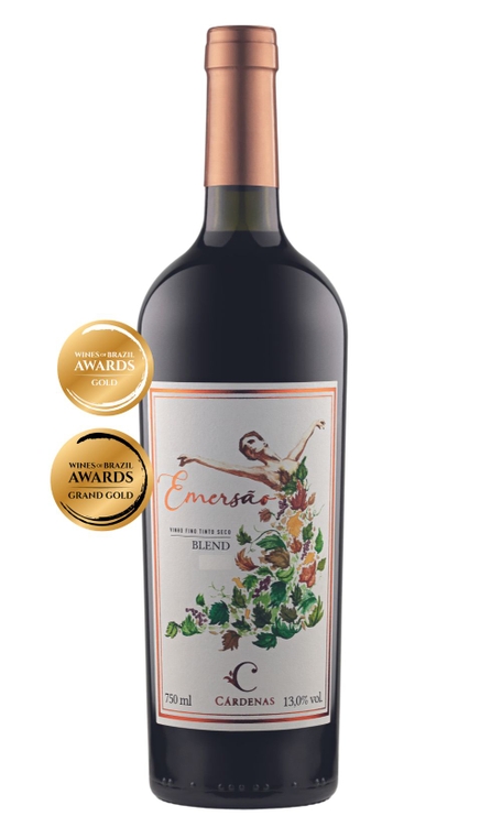 Vinho Cárdenas Tinto Seco Brasil Emersão Blend 750ml