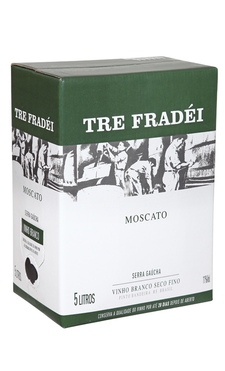 Vinho Valmarino Branco Suave Brasil Tre Fradéi Bag In Box Moscato 5l