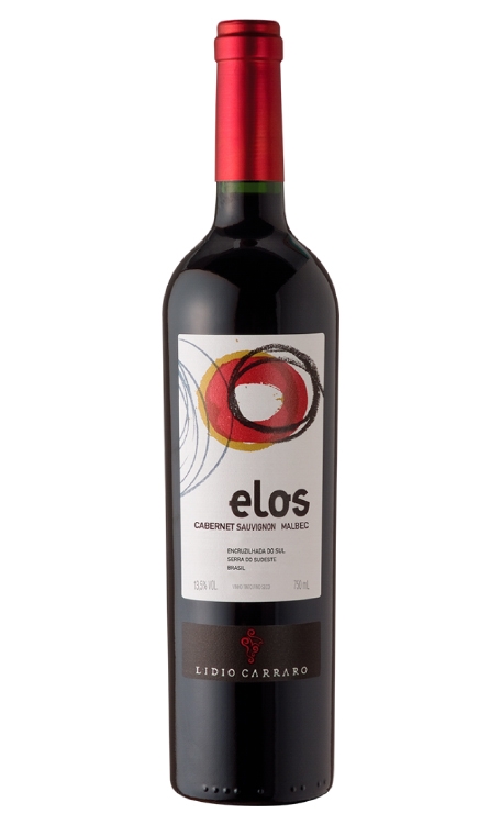 Vinho Lidio Carraro Vinícola Boutique Tinto Seco Brasil Elos Cabernet Sauvignon, Malbec 750ml