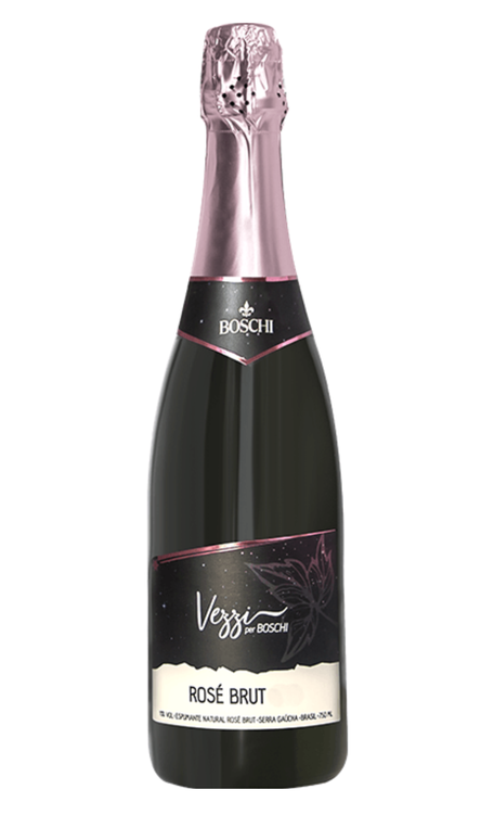 Espumante Maximo Boschi Rosé Brut Brasil Vezzi Chardonnay, Merlot, Riesling 750ml