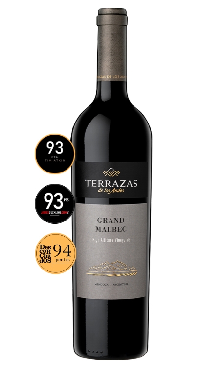 Vinho Terrazas de Los Andes Tinto Seco Argentina Grand Malbec 750ml