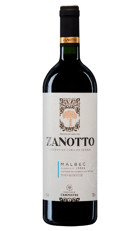 Vinho Zanotto Tinto Seco Brasil Malbec 750ml