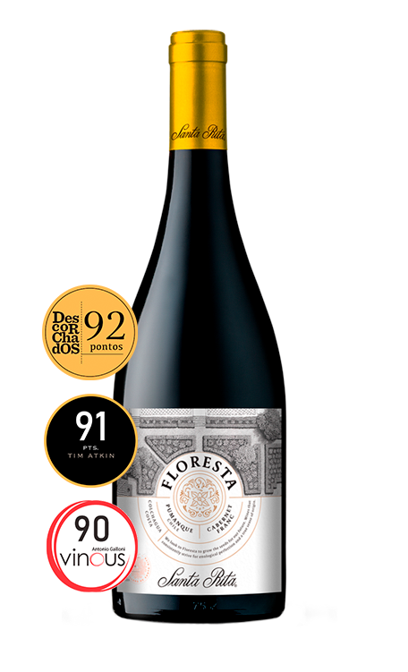 Vinho Viña Santa Rita Tinto Seco Chile Floresta Premium Cabernet Franc 750ml