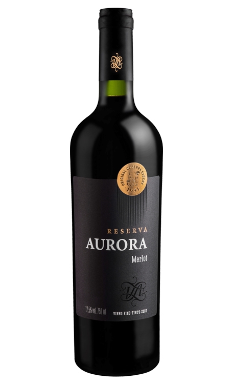 Vinho Vinícola Aurora Tinto Seco Brasil Reserva Merlot 750ml