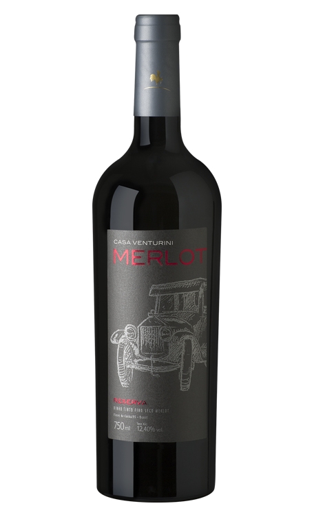 Vinho Casa Venturini Tinto Seco Brasil Reserva Merlot 750ml