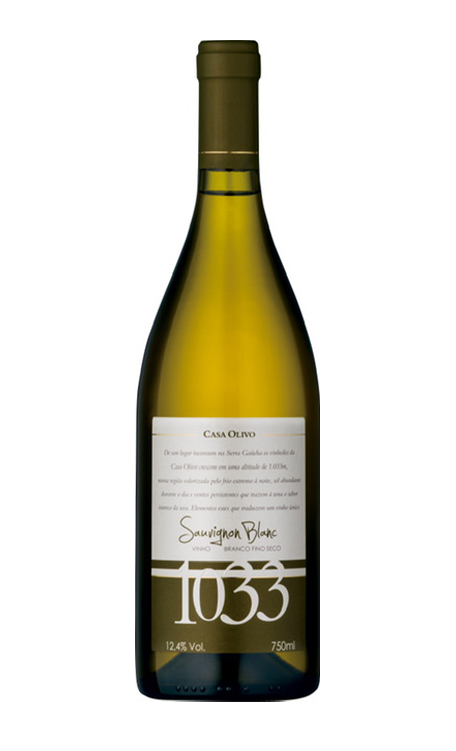 Vinho Casa Olivo Branco Seco Brasil 1033 Sauvignon Blanc 750ml