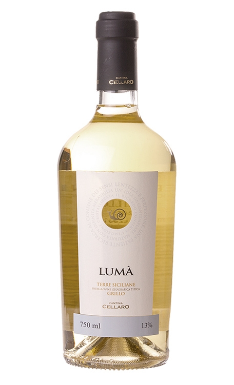 Vinho Cantina Cellaro Branco Seco Itália Lumà Grillo 750ml