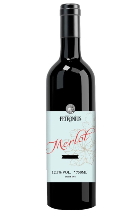 Vinho Vinícola Petronius Tinto Seco Brasil Merlot 750ml
