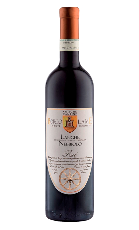 Vinho Antiche Cantine Borgo Lame Tinto Seco Itália Rué Nebbiolo 750ml