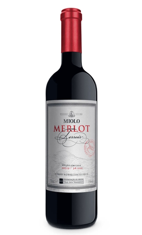 Vinho Miolo Tinto Seco Brasil Terroir Merlot 2022 750ml