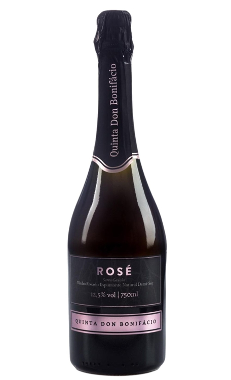 Espumante Quinta Don Bonifácio Rosé Demi Sec Brasil Chardonnay, Pinot Noir, Sangiovese 750ml