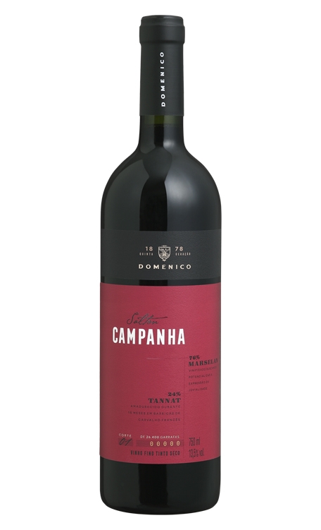 Vinho Vinícola Salton Tinto Seco Brasil Campanha Marselan, Tannat 750ml