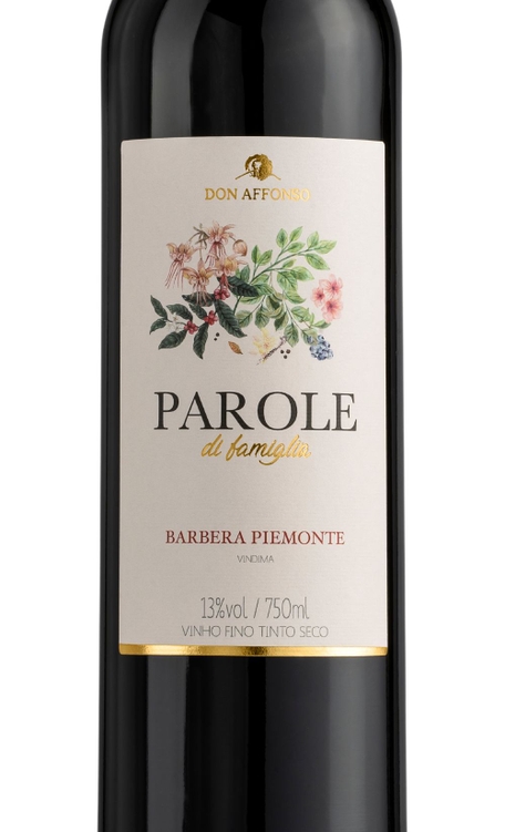 Vinho Don Affonso Tinto Seco Brasil Parole Di Famiglia Barbera 750ml