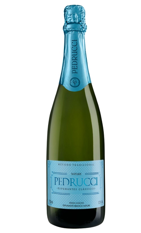 Espumante Casa Pedrucci Branco Nature Brasil Chardonnay, Pinot Noir, Riesling 750ml