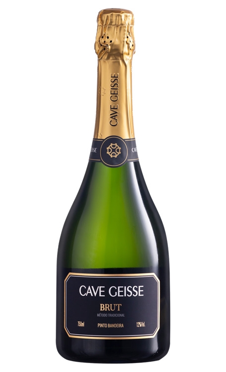 Espumante Vinícola Família Geisse Branco Brut Brasil Cave Geisse Chardonnay, Pinot Noir 750ml
